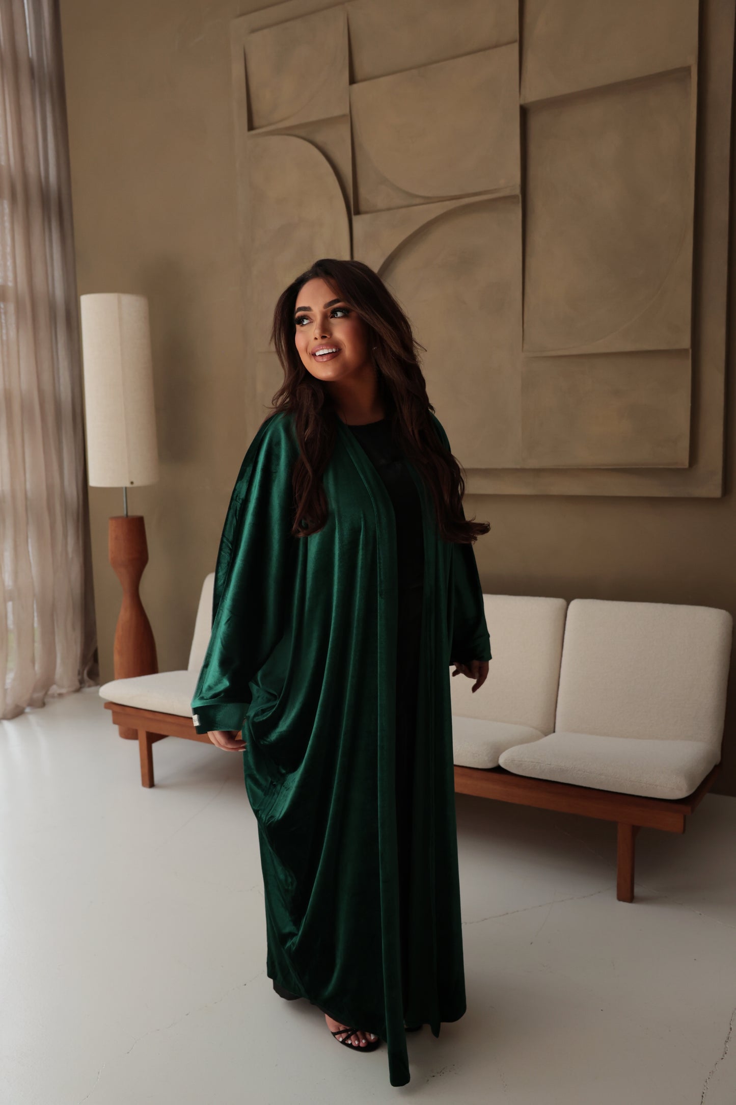 Velvet Malachite Abaya