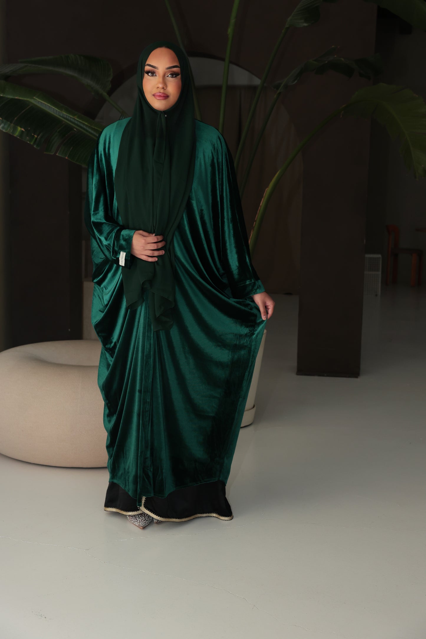 Velvet Malachite Abaya