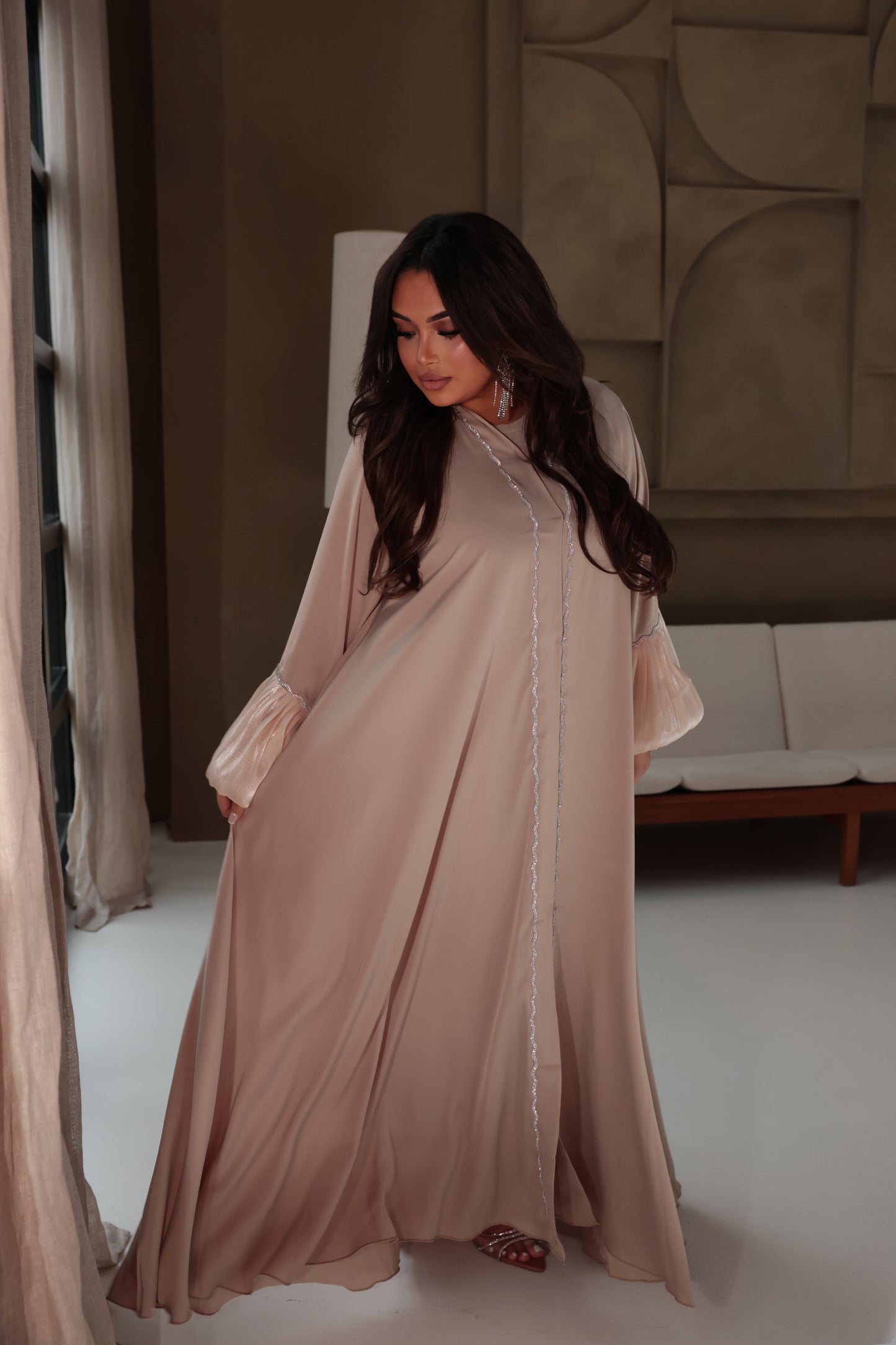 Pearl Beige Abaya