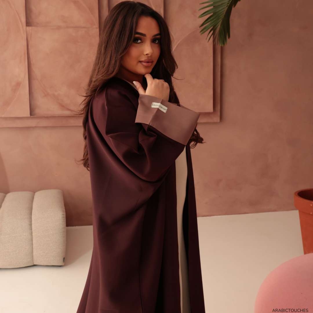 Mocha Bordeaux Abaya